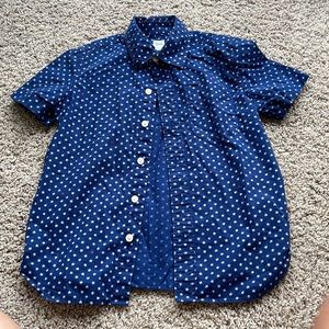 GAP boys size 6-7 button down short-sleeve shirt